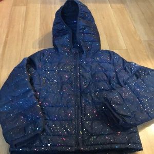 Super sparkly lightweight winter jacket gap small